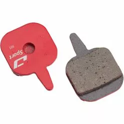 Jagwire Bremsbel&auml;ge, SPORT SEMI-METALLIC Red Tektro DCA077 1 Paar